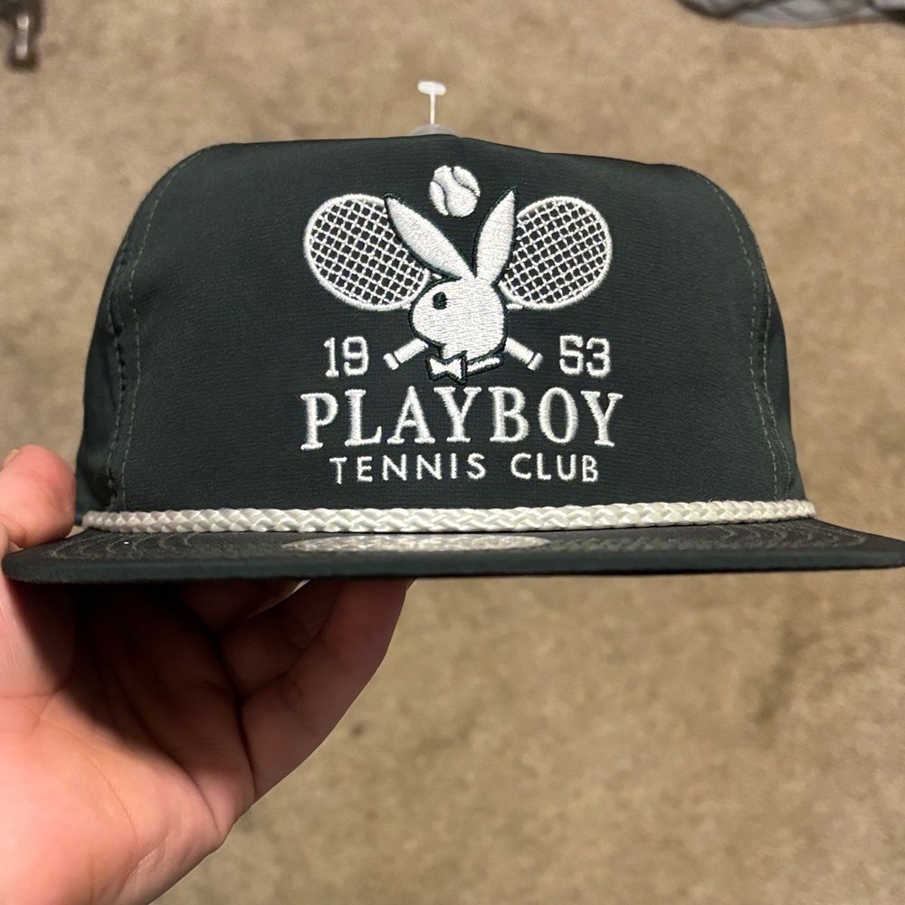 PLAYBOY Dark Gray Tennis Club Hat